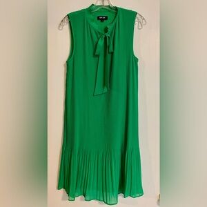 DKNY Vibrant Green Sleeveless Midi Dress